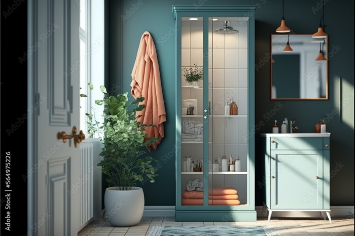 Scandinavian Bathroom with Green Plants