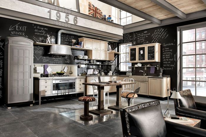 Vintage industrial house remodeling