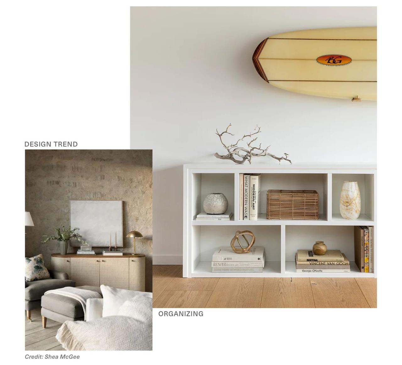 Luxury home decor with natural elements