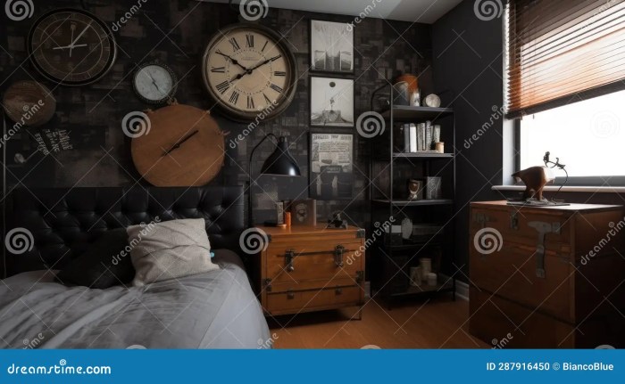 Retro industrial bedroom ideas