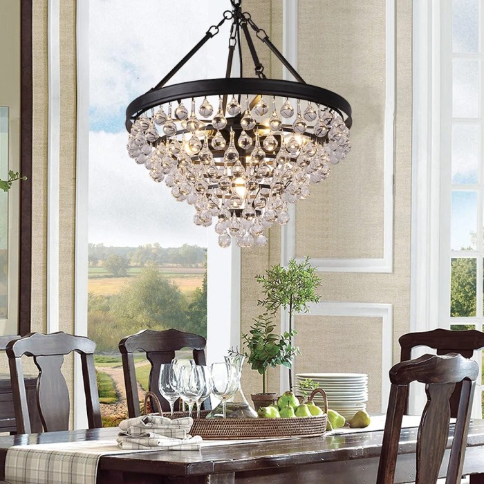 Crystal chandelier luxury decor