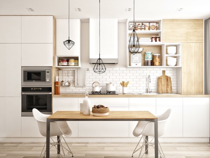 White Scandinavian Kitchen Layout A Design Guide